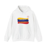 God Bless Venezuela Hoodie — Venezuelan Flag Brushstroke Pullover