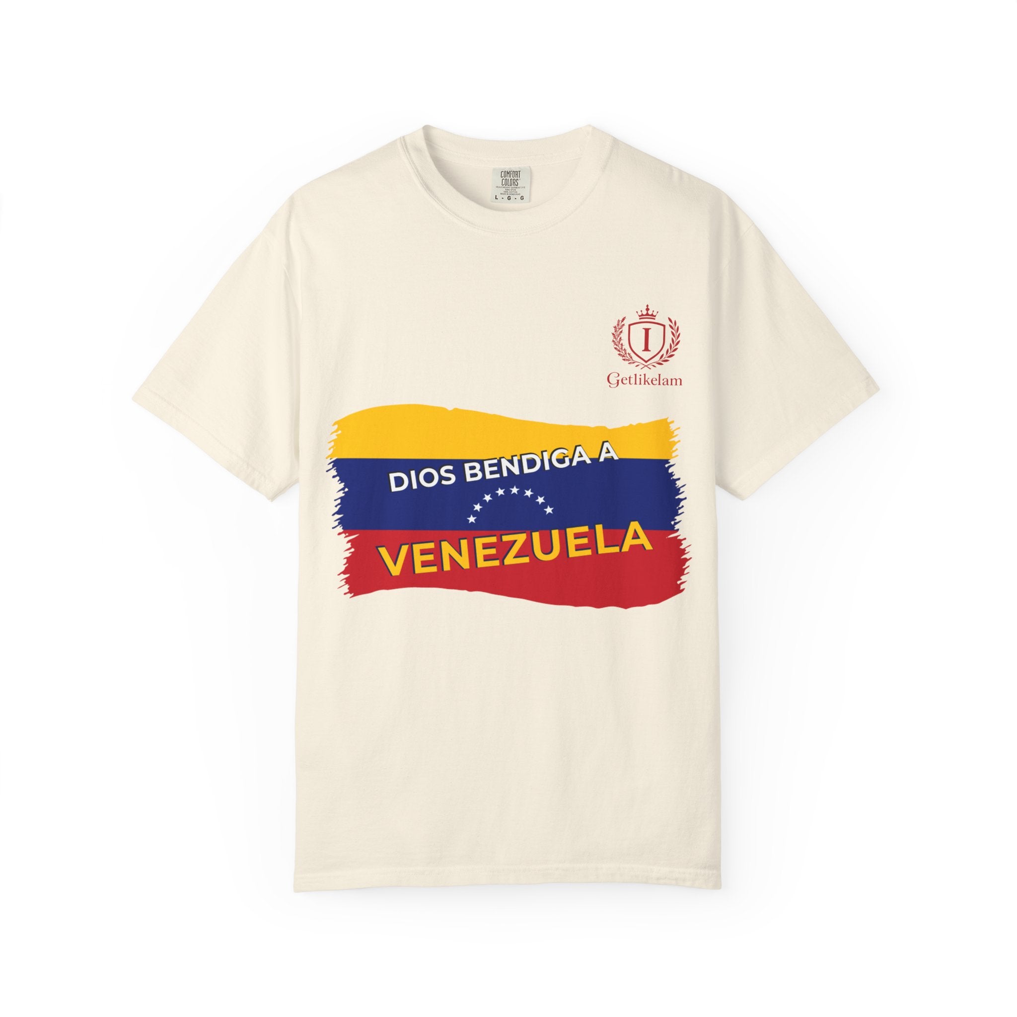 Venezuela Flag T-Shirt — "Dios Bendiga a Venezuela" Patriotic Tee