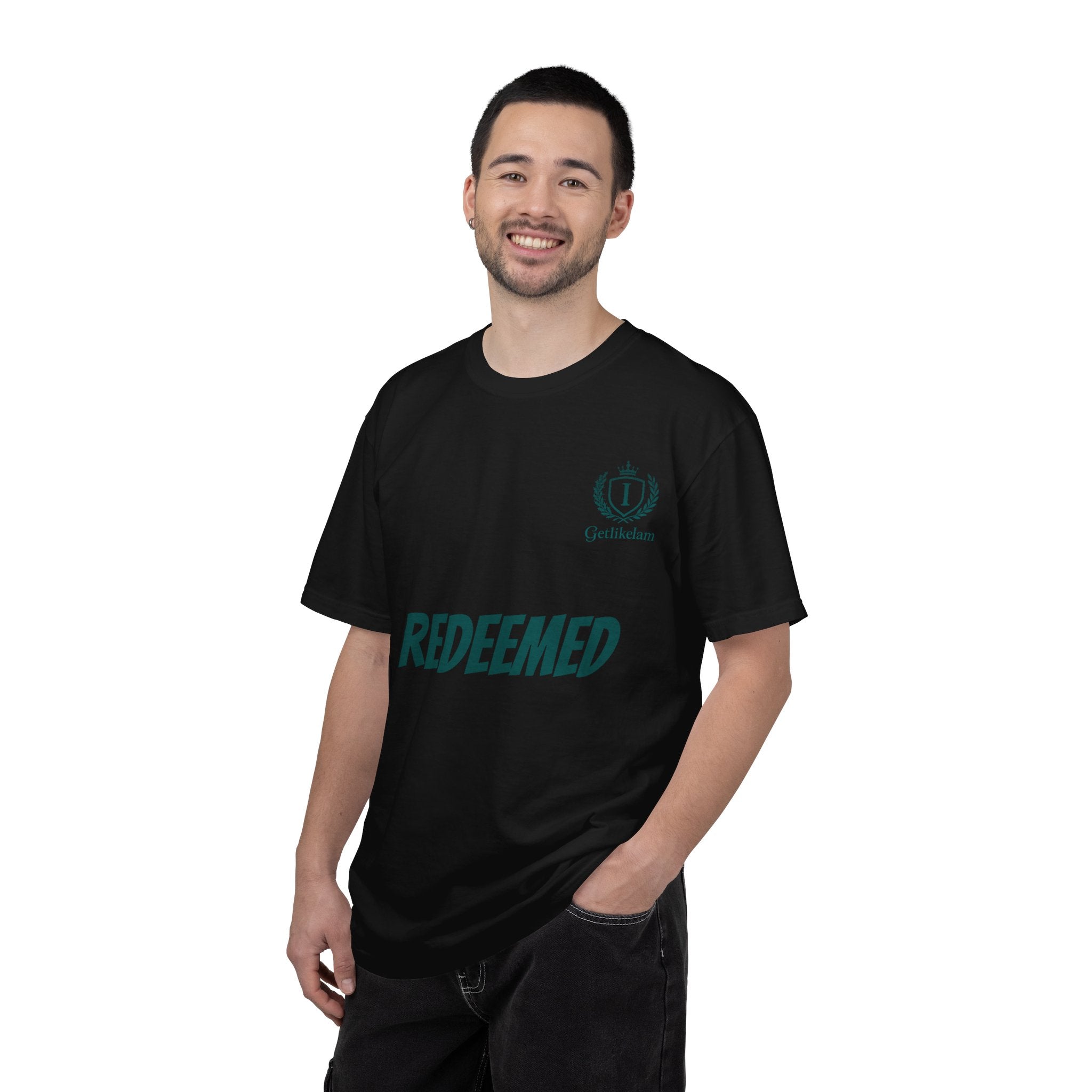 Redeemed Christian T-Shirt — Faith-Based "REDEEMED" Graphic Tee