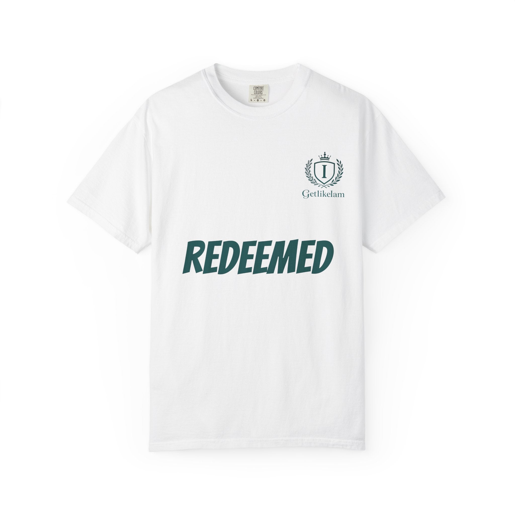Redeemed Christian T-Shirt — Faith-Based "REDEEMED" Graphic Tee