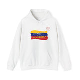 Venezuela Flag Brushstroke Hoodie — "Dios Bendiga Venezuela" Patriotic Sweatshirt