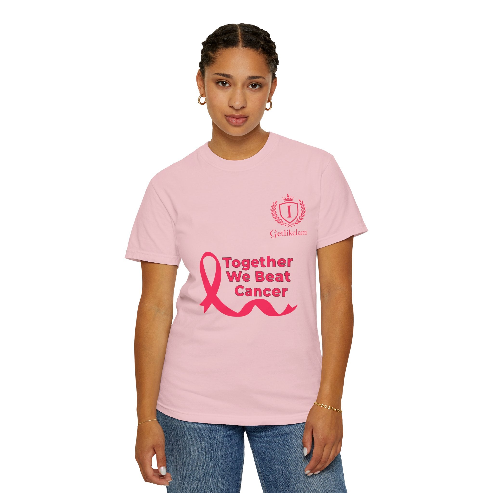 Together We Beat Cancer T-Shirt — Cancer Awareness Ribbon Tee