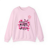 Pink Butterfly 'Pretty Girls Wear Pink' Crewneck Sweatshirt
