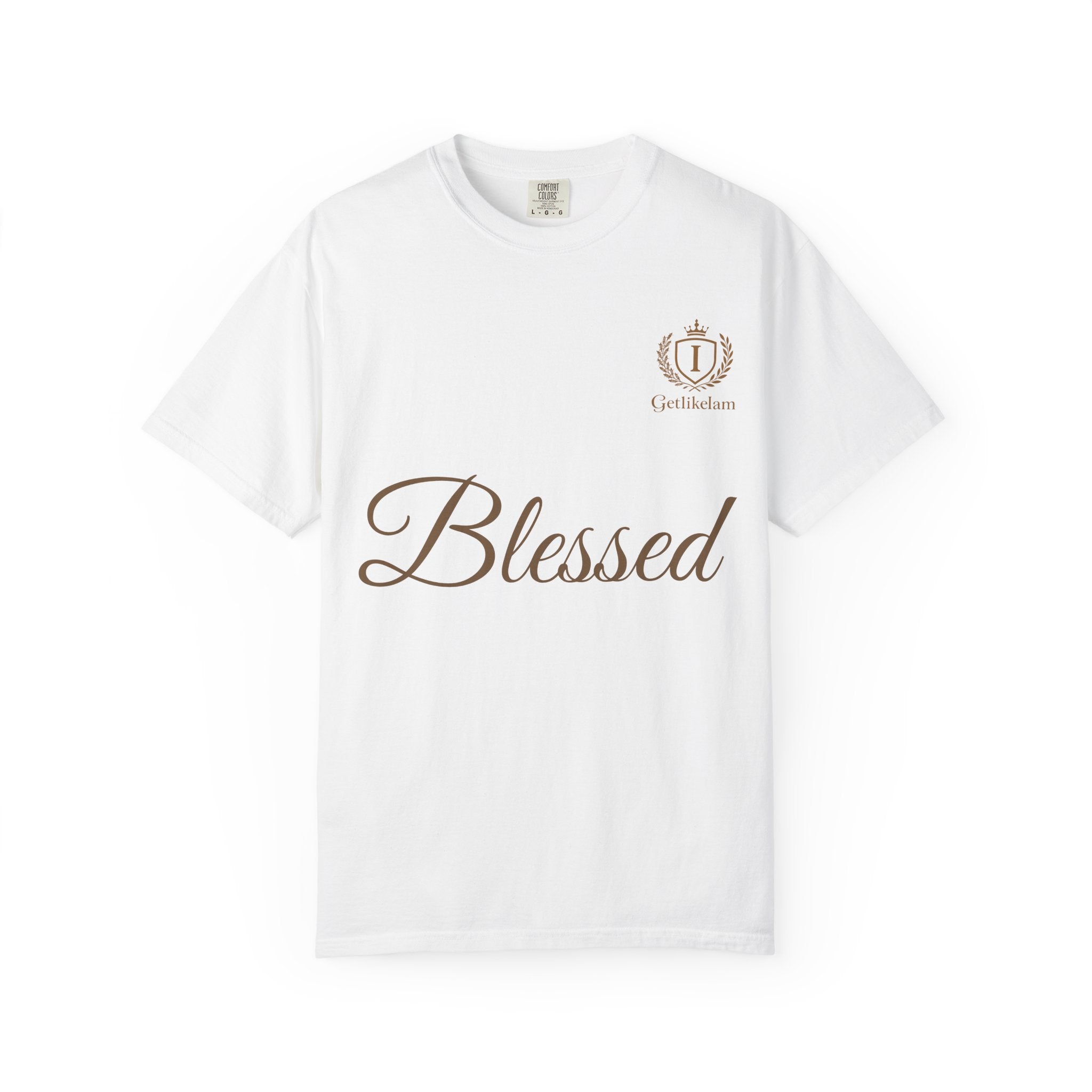 Blessed Script T-Shirt — Inspirational Faith Graphic Tee