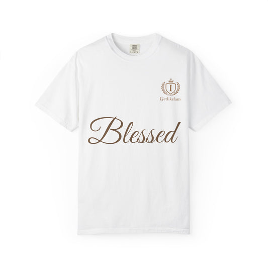 Blessed Script T-Shirt — Inspirational Faith Graphic Tee
