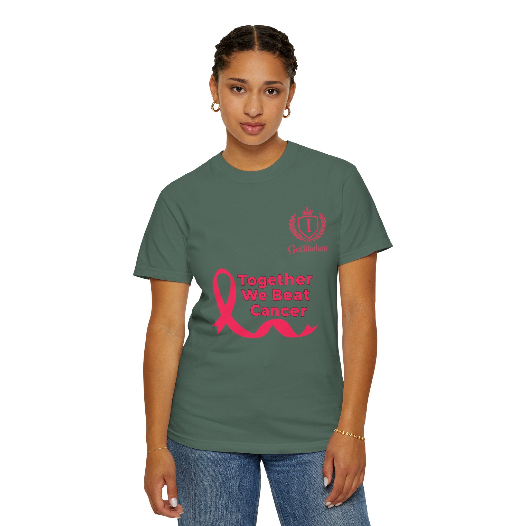 Together We Beat Cancer T-Shirt — Cancer Awareness Ribbon Tee