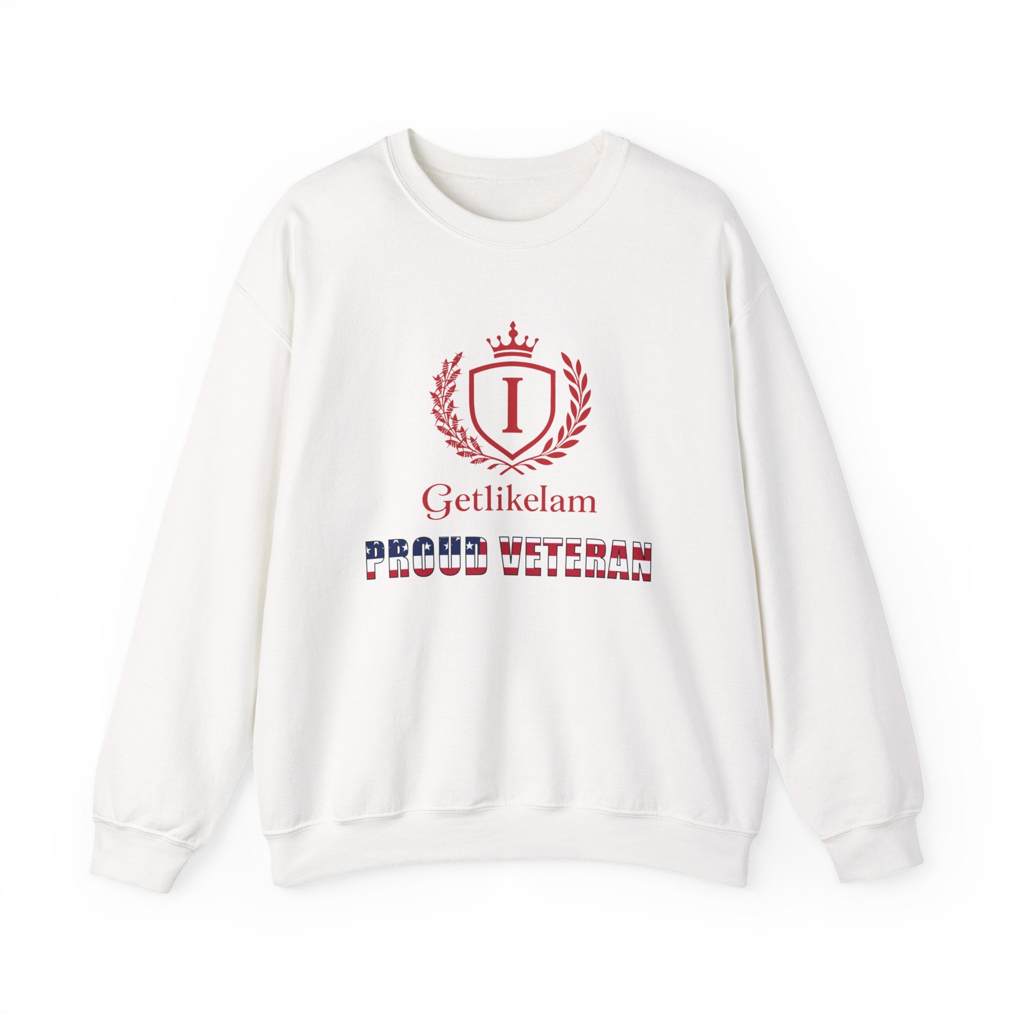 Unisex Crewneck Sweatshirt – Patriotic Military Tribute Sweatshirt for Veterans & USA Pride