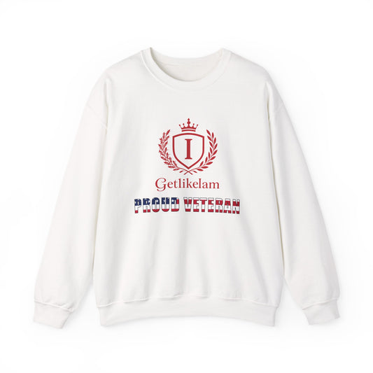 Unisex Crewneck Sweatshirt – Patriotic Military Tribute Sweatshirt for Veterans & USA Pride