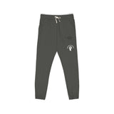 Embroidered Crest Sweatpants — Garment-Dyed Fleece Joggers