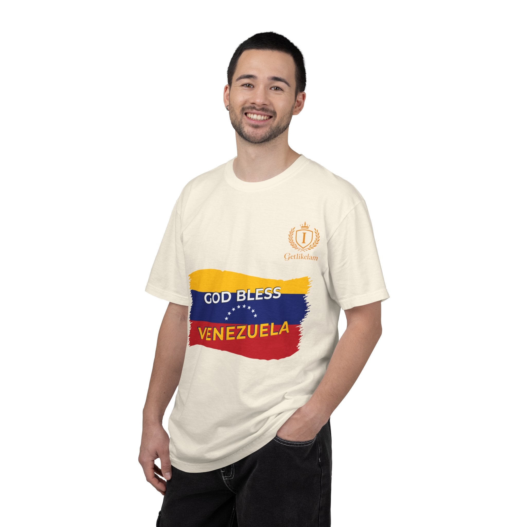 God Bless Venezuela T-Shirt — Venezuelan Flag Brushstroke Tee