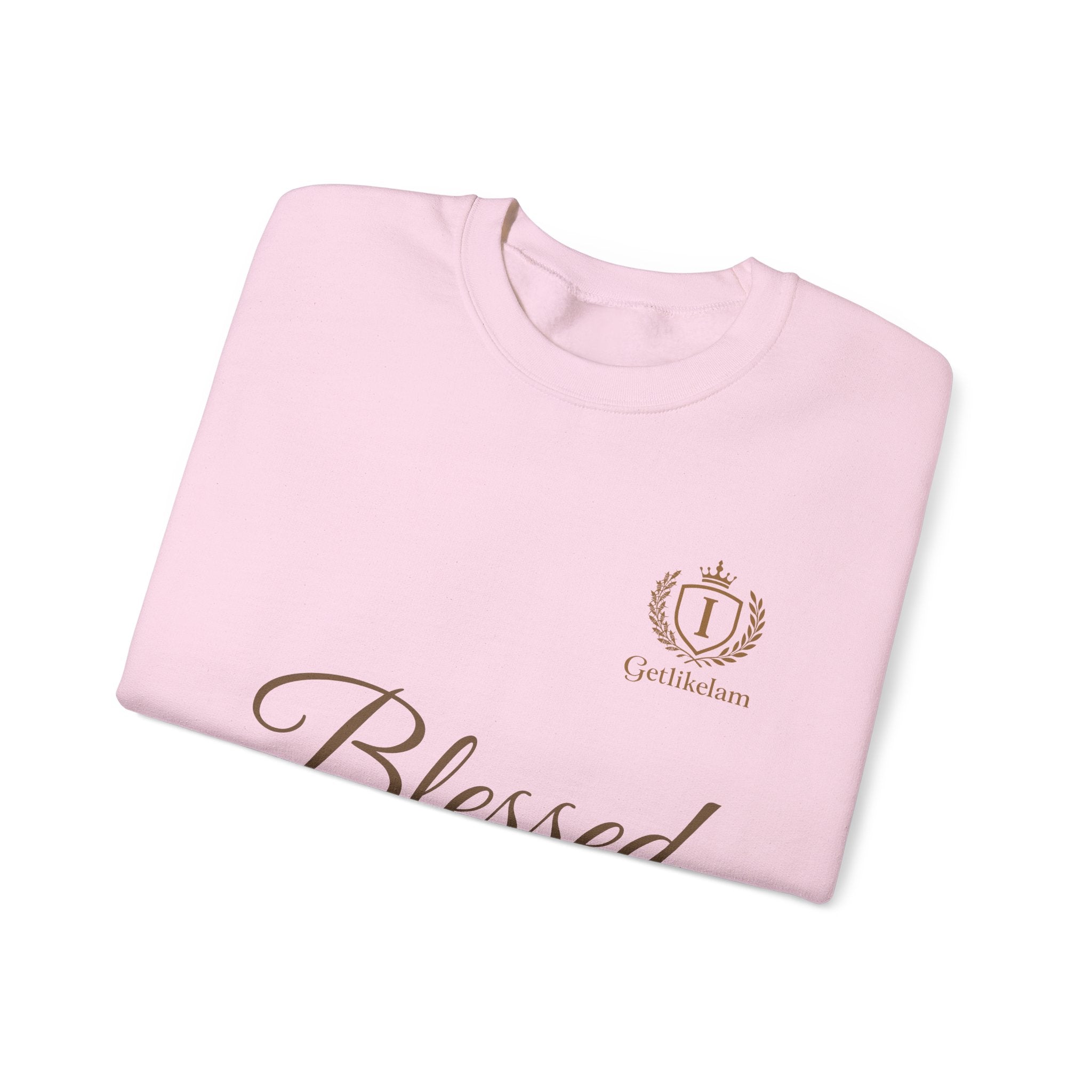 Blessed Crewneck Sweatshirt — Minimal Christian Faith Pullover