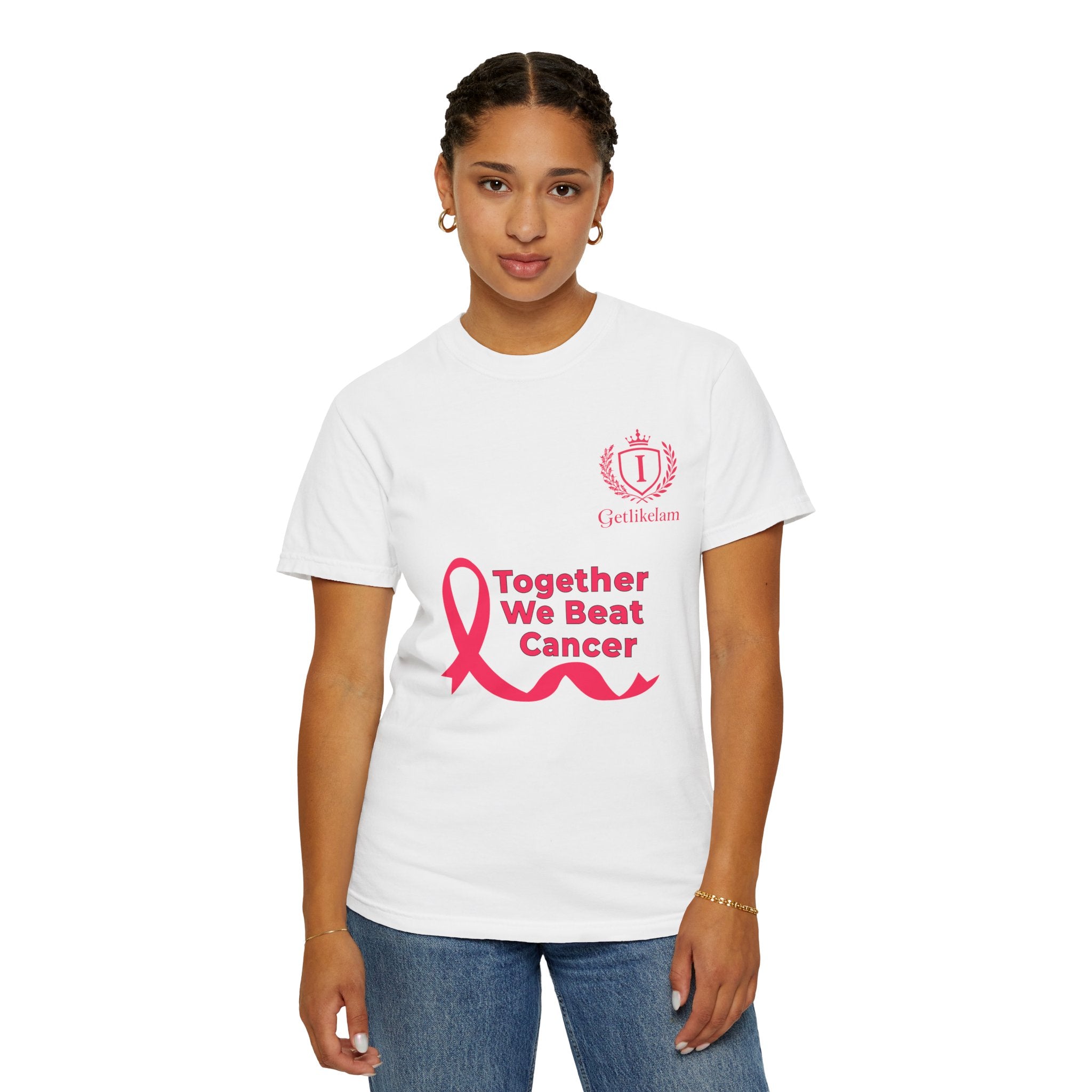 Together We Beat Cancer T-Shirt — Cancer Awareness Ribbon Tee
