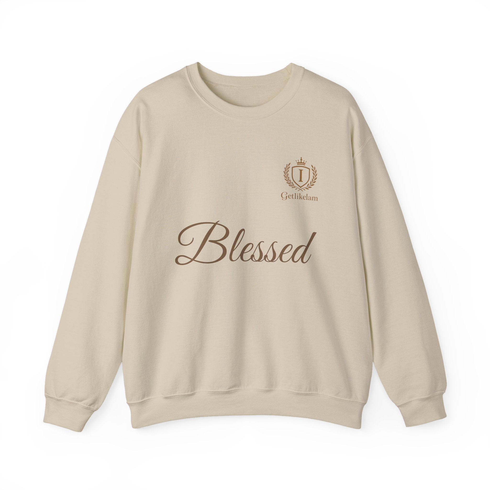 Blessed Crewneck Sweatshirt — Minimal Christian Faith Pullover