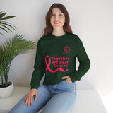 Cancer Awareness Crewneck - "Together We Beat Cancer" Sweatshirt