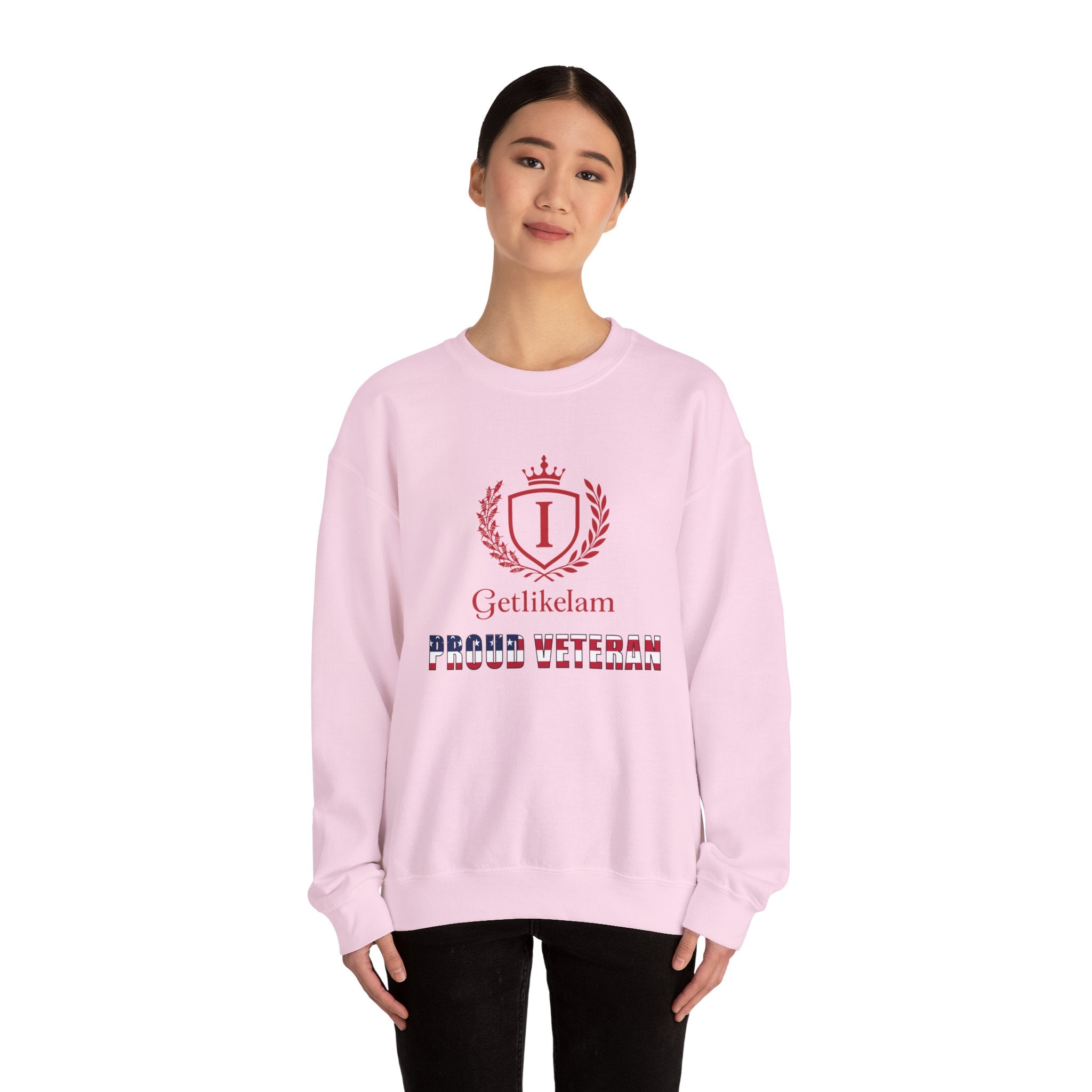 Unisex Crewneck Sweatshirt – Patriotic Military Tribute Sweatshirt for Veterans & USA Pride