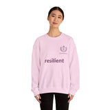 resilient Crewneck Sweatshirt — Minimal White Graphic Pullover