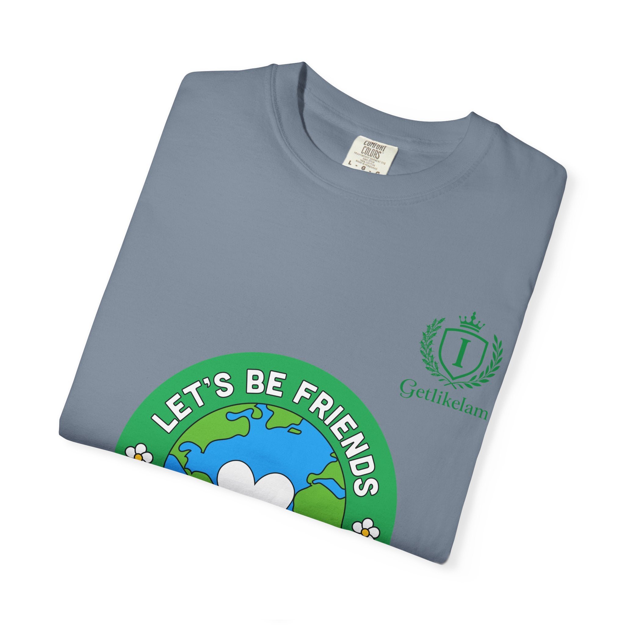 Let's Be Friends Earth Graphic T-Shirt