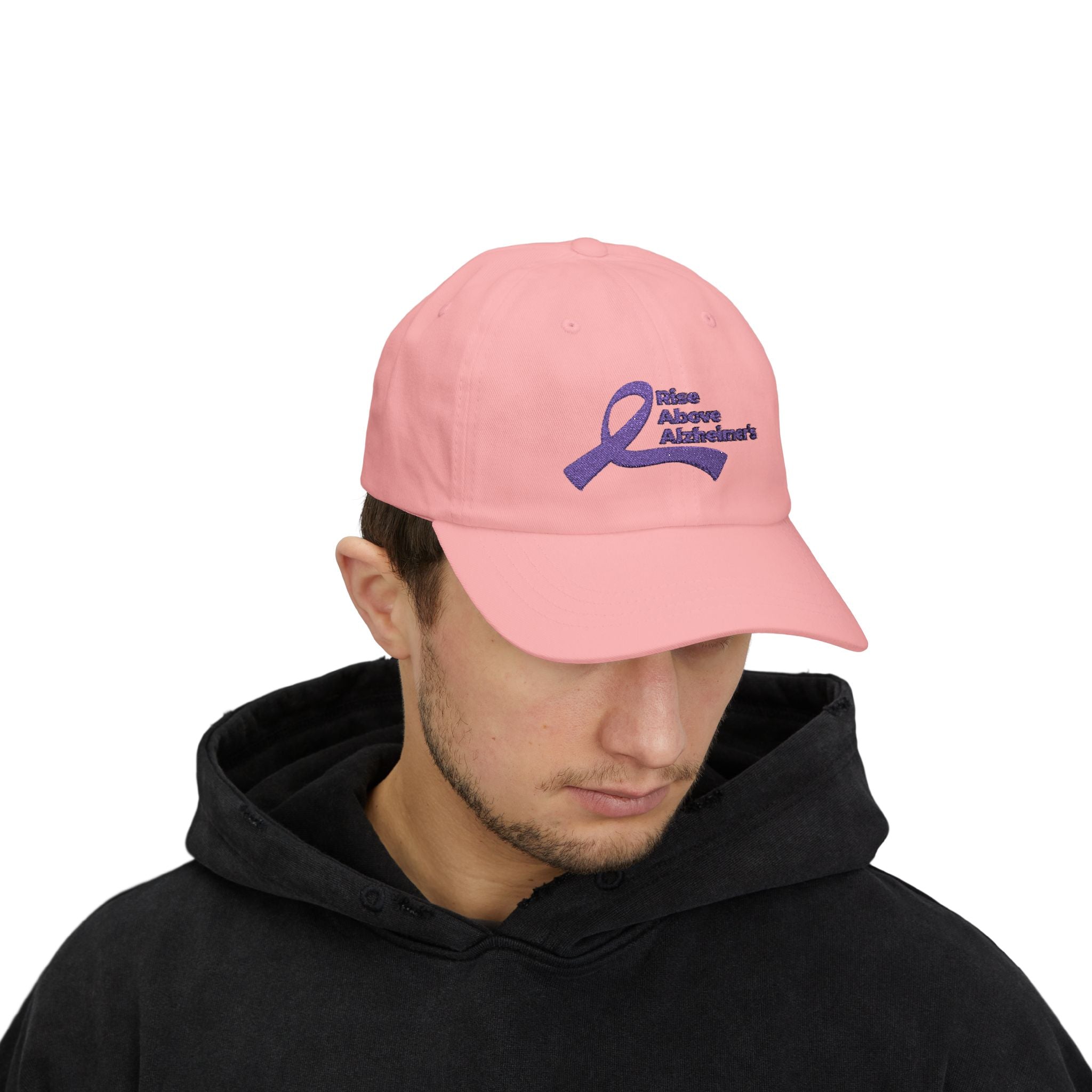 Dad Cap — Rise Above Alzheimer's Purple Ribbon Awareness Hat