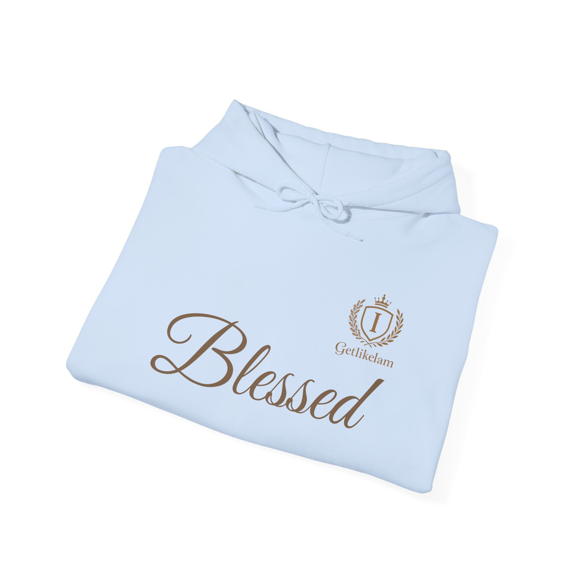 Blessed Script Hoodie — Minimal Faith Christian Sweatshirt
