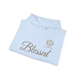 Blessed Script Hoodie — Minimal Faith Christian Sweatshirt