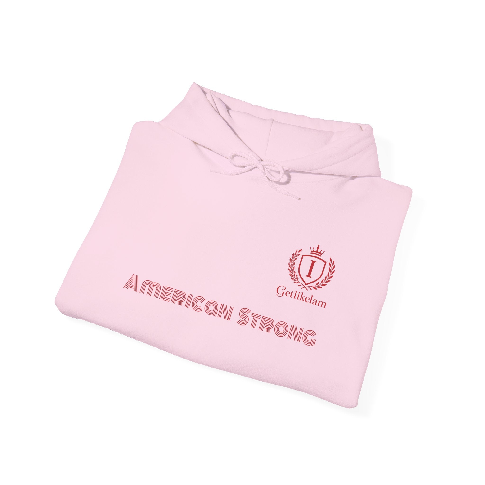 American Strong Hoodie – Patriotic USA Graphic Hooded Sweatshirt