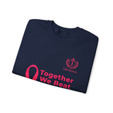 Cancer Awareness Crewneck - "Together We Beat Cancer" Sweatshirt