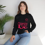 Cancer Awareness Crewneck - "Together We Beat Cancer" Sweatshirt