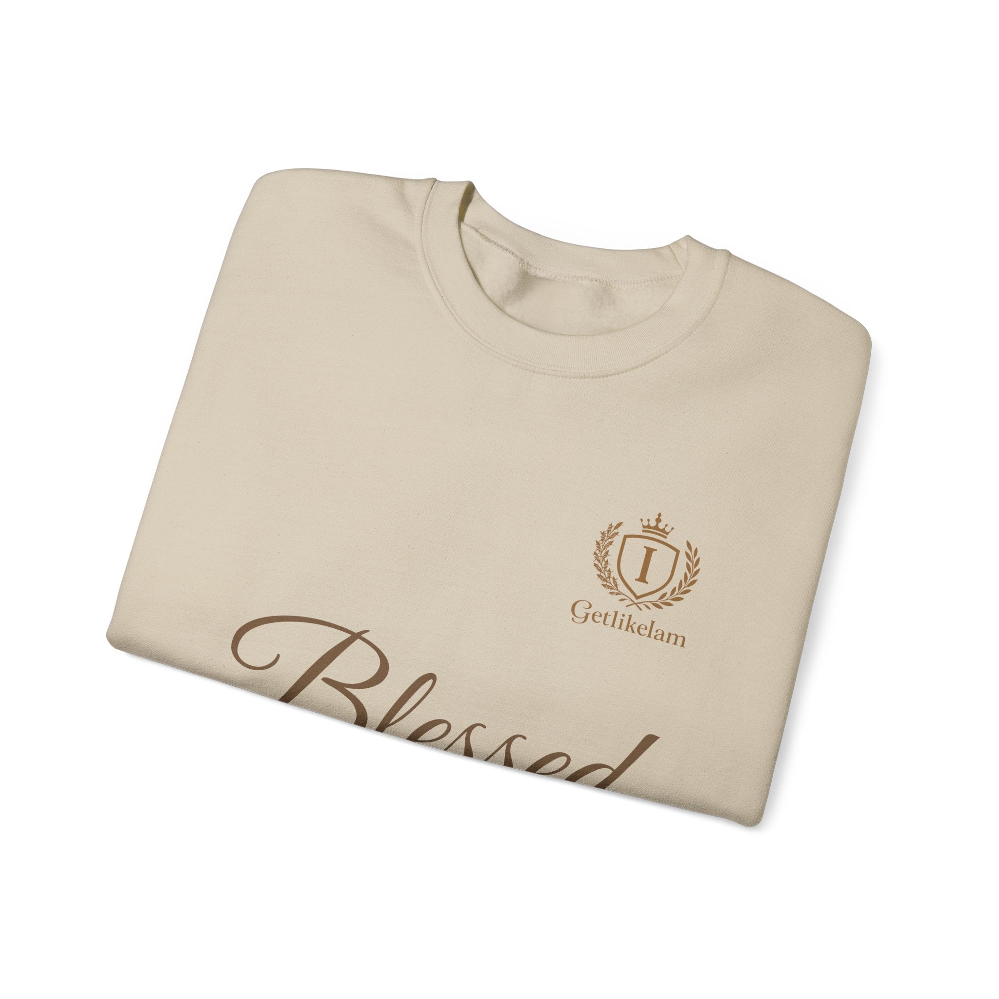 Blessed Crewneck Sweatshirt — Minimal Christian Faith Pullover