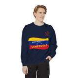 Dios Bendiga a Venezuela Sweatshirt — Venezuelan Flag Brushstroke Crewneck