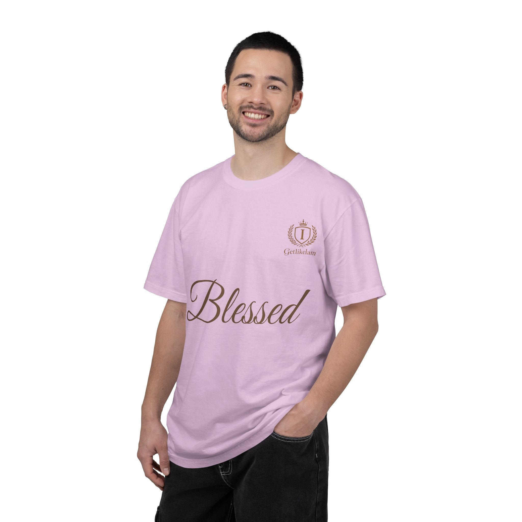 Blessed Script T-Shirt — Inspirational Faith Graphic Tee