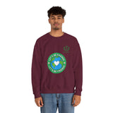 Friendship Earth Crewneck Sweatshirt — "Let's Be Friends" Graphic
