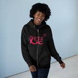 Breast Cancer Awareness Zip Hoodie — "Together We Beat Cancer" Pink Ribbon