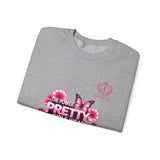 Pink Butterfly 'Pretty Girls Wear Pink' Crewneck Sweatshirt