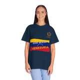 God Bless Venezuela T-Shirt — Venezuelan Flag Brushstroke Tee