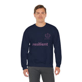 resilient Crewneck Sweatshirt — Minimal White Graphic Pullover