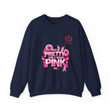 Pink Butterfly 'Pretty Girls Wear Pink' Crewneck Sweatshirt