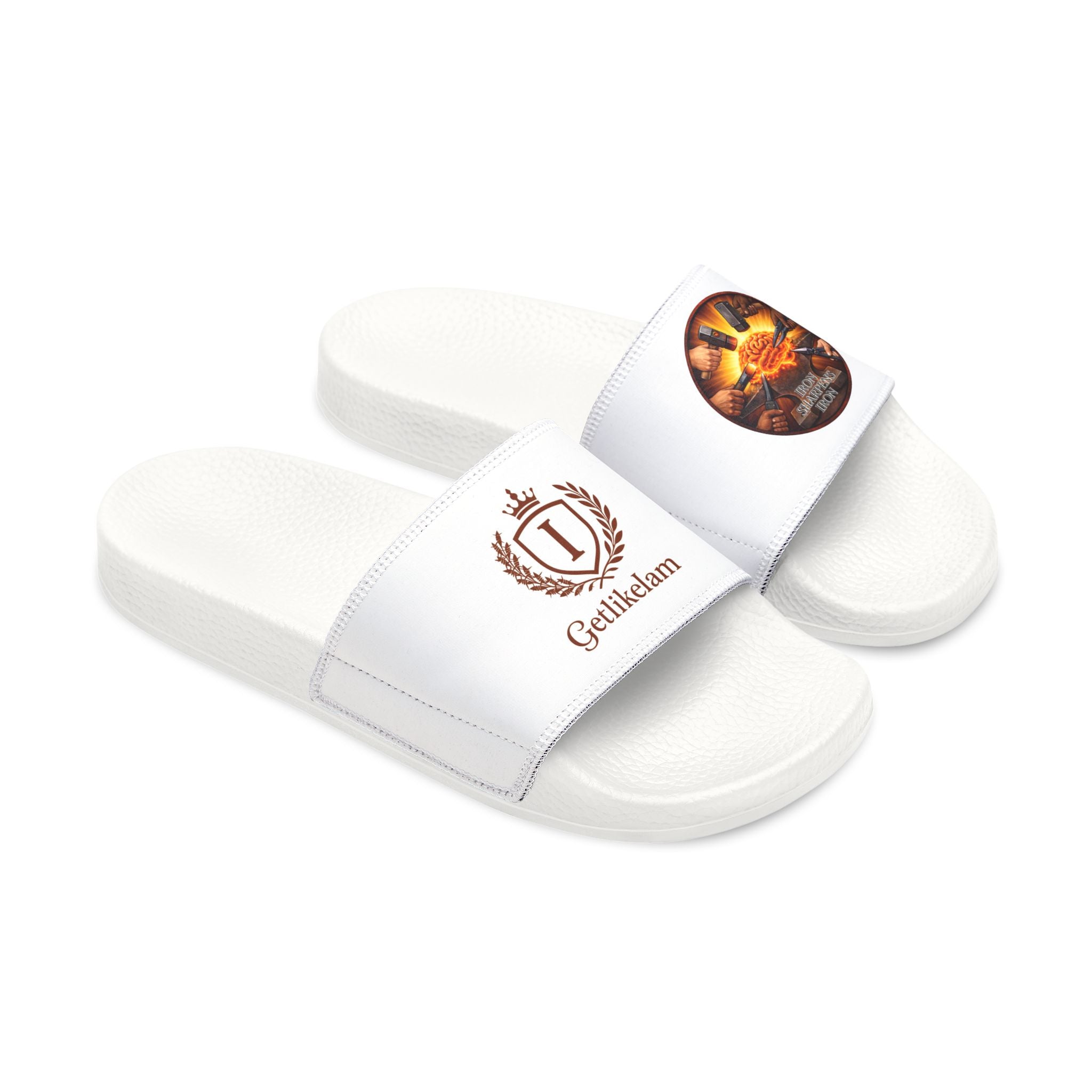Iron Sharpens Iron - Men's Removable-Strap Slide Sandals