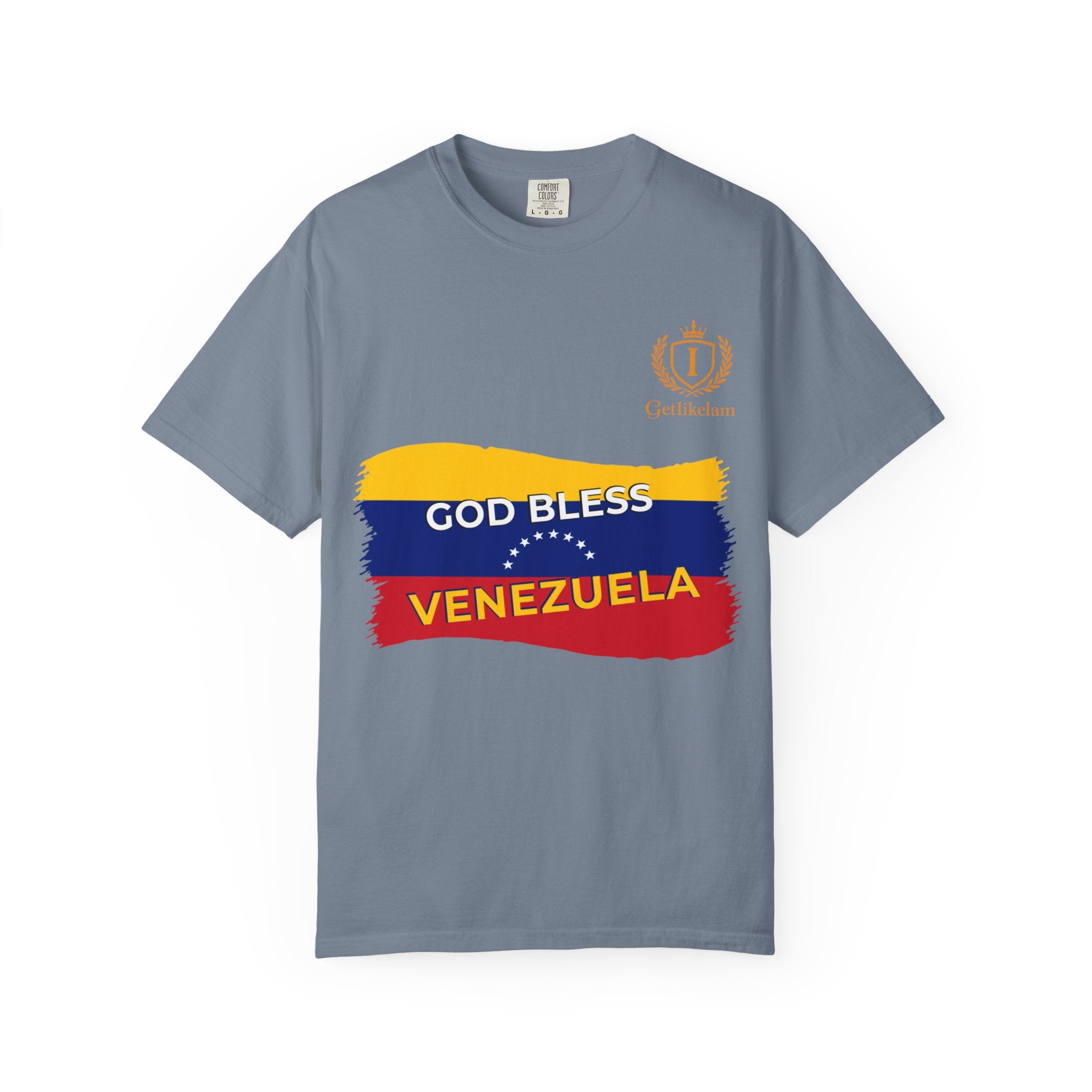 God Bless Venezuela T-Shirt — Venezuelan Flag Brushstroke Tee