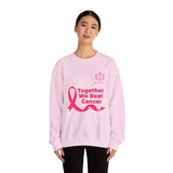 Cancer Awareness Crewneck - "Together We Beat Cancer" Sweatshirt