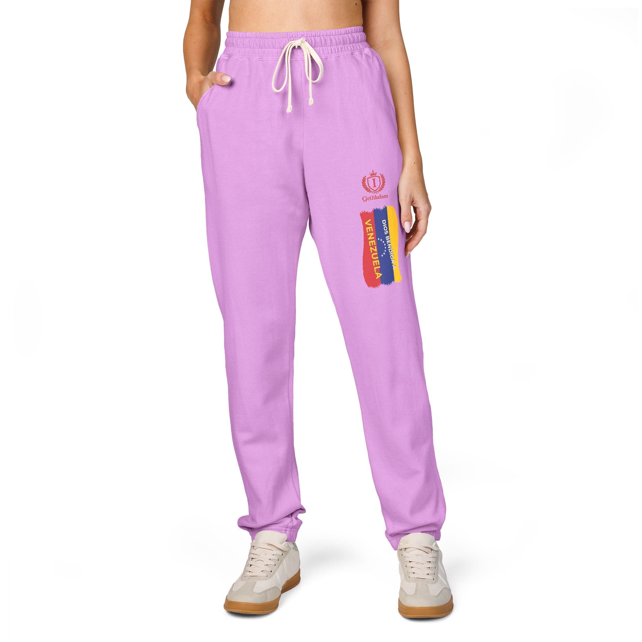 Colombian Flag Crown Sweatpants — Casual Fleece Joggers