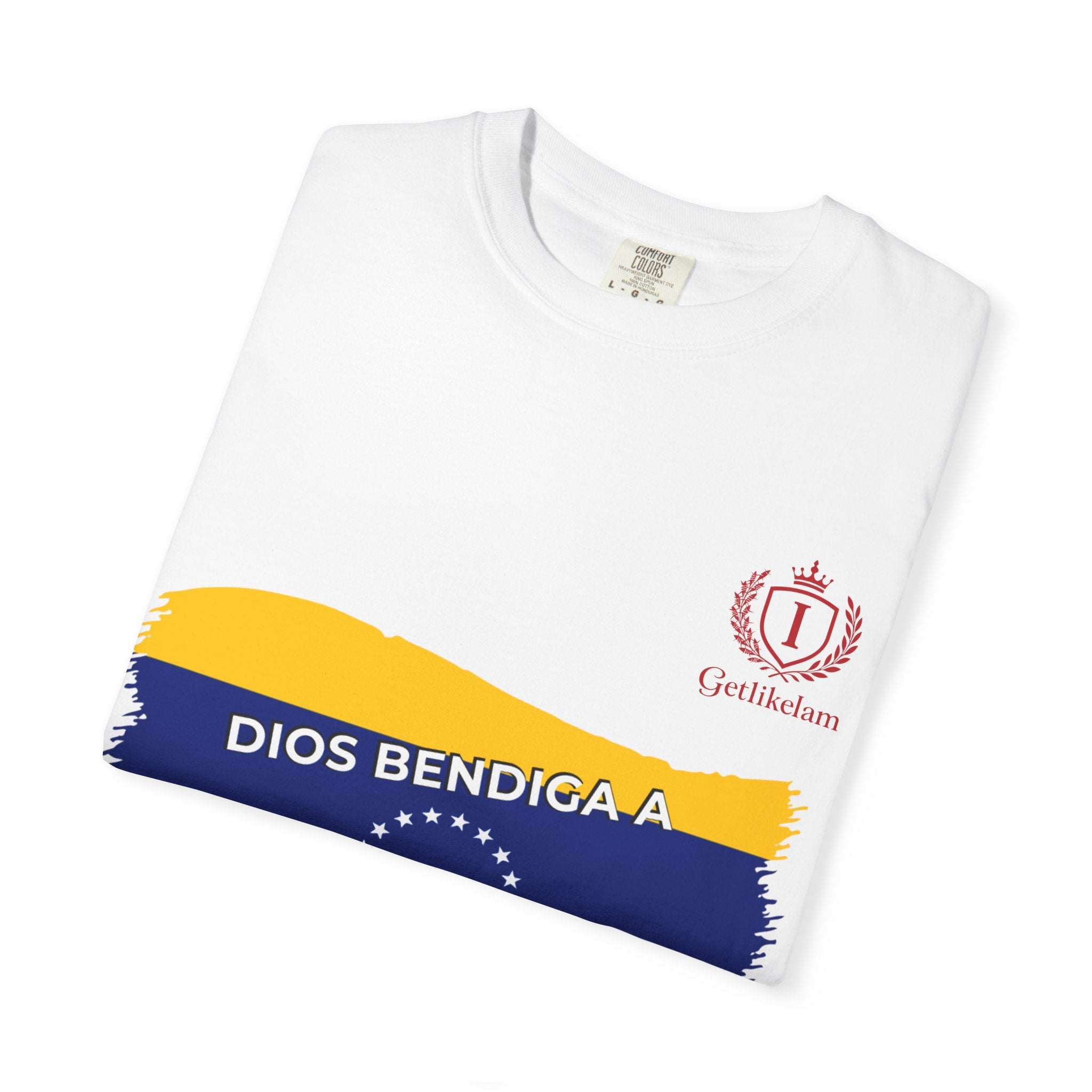 Venezuela Flag T-Shirt — "Dios Bendiga a Venezuela" Patriotic Tee
