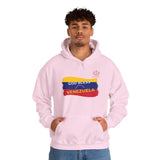 God Bless Venezuela Hoodie — Venezuelan Flag Brushstroke Pullover