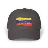 Venezuela Flag Dad Cap — "Dios Bendiga Venezuela" Embroidered Baseball Hat