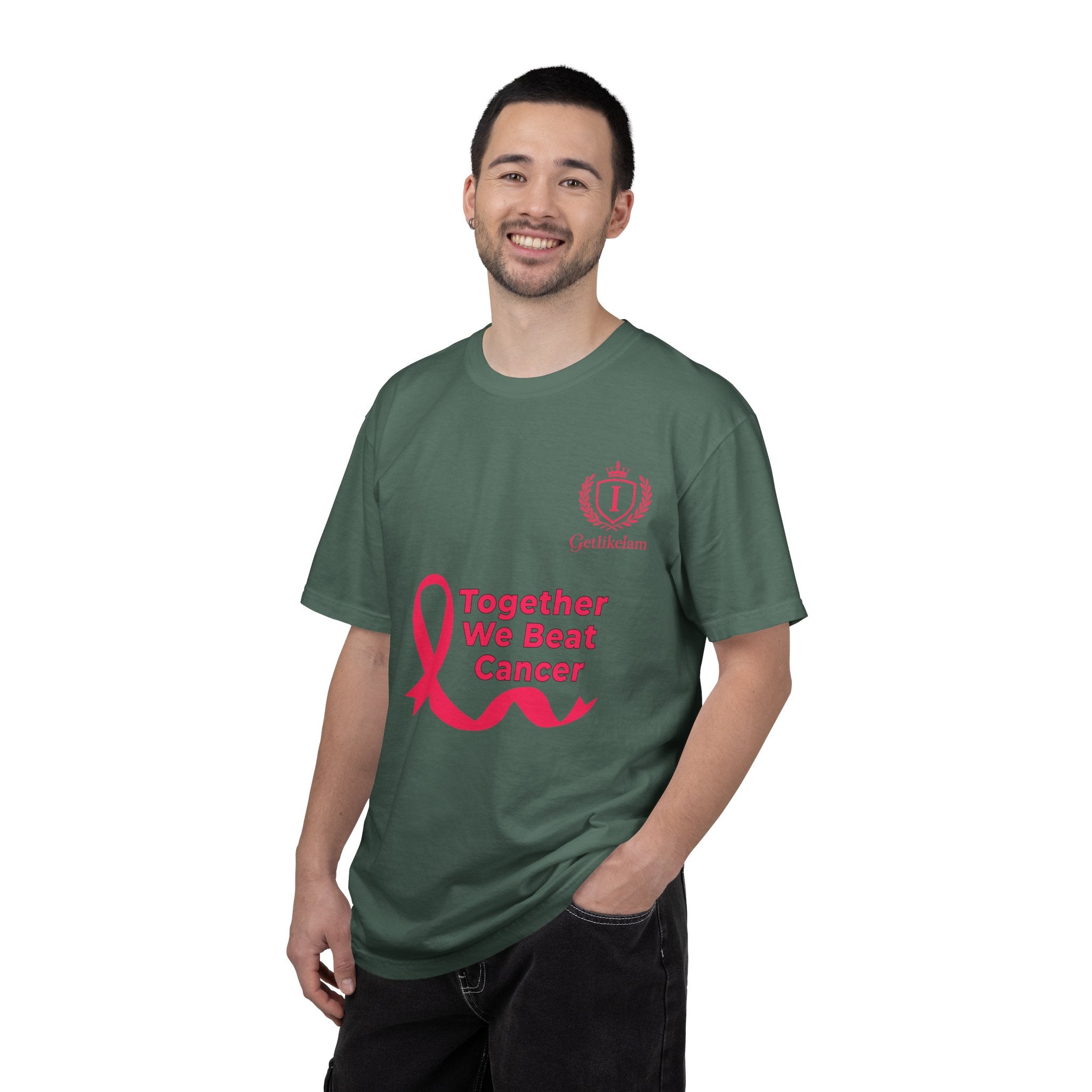 Together We Beat Cancer T-Shirt — Cancer Awareness Ribbon Tee