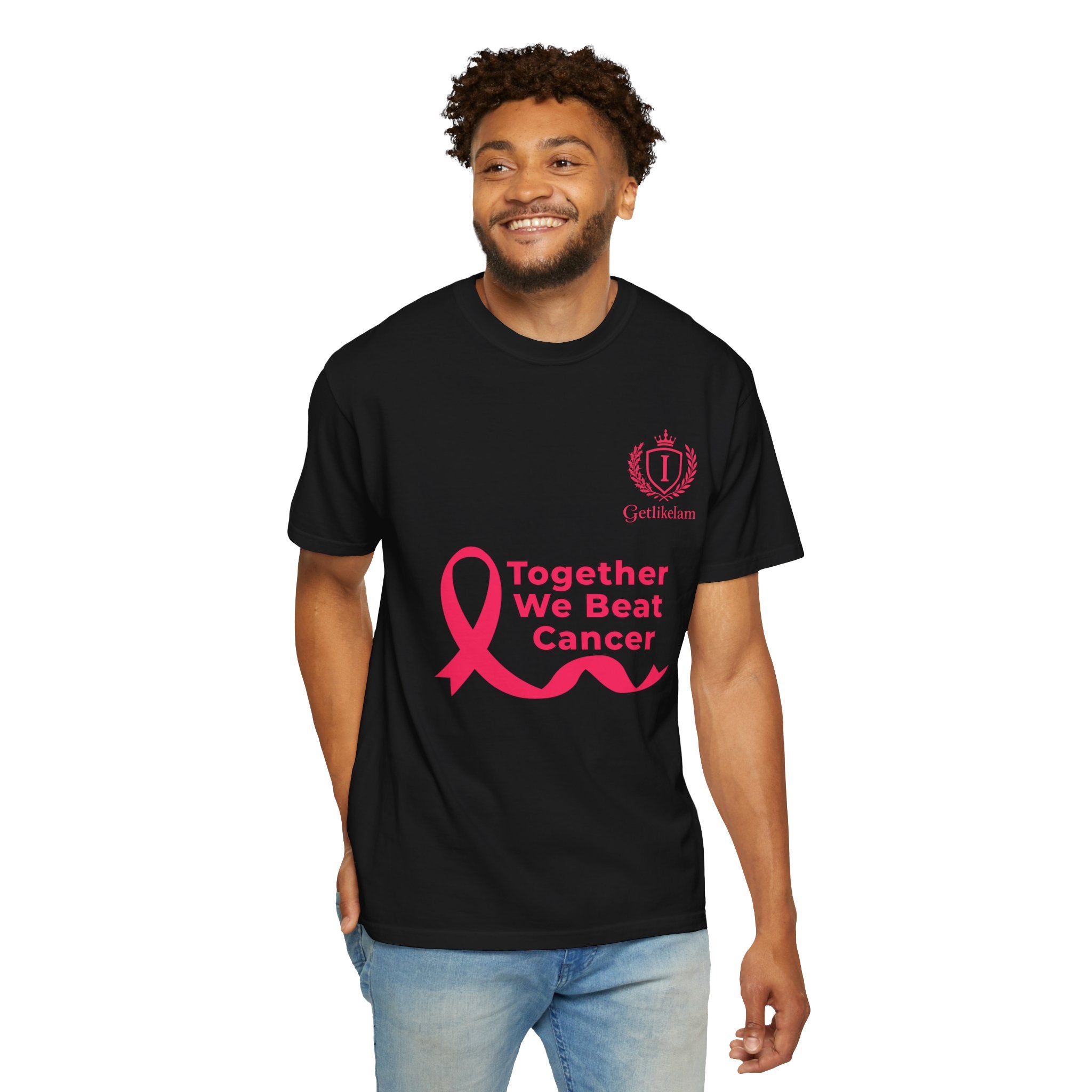 Together We Beat Cancer T-Shirt — Cancer Awareness Ribbon Tee