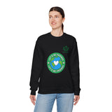 Friendship Earth Crewneck Sweatshirt — "Let's Be Friends" Graphic