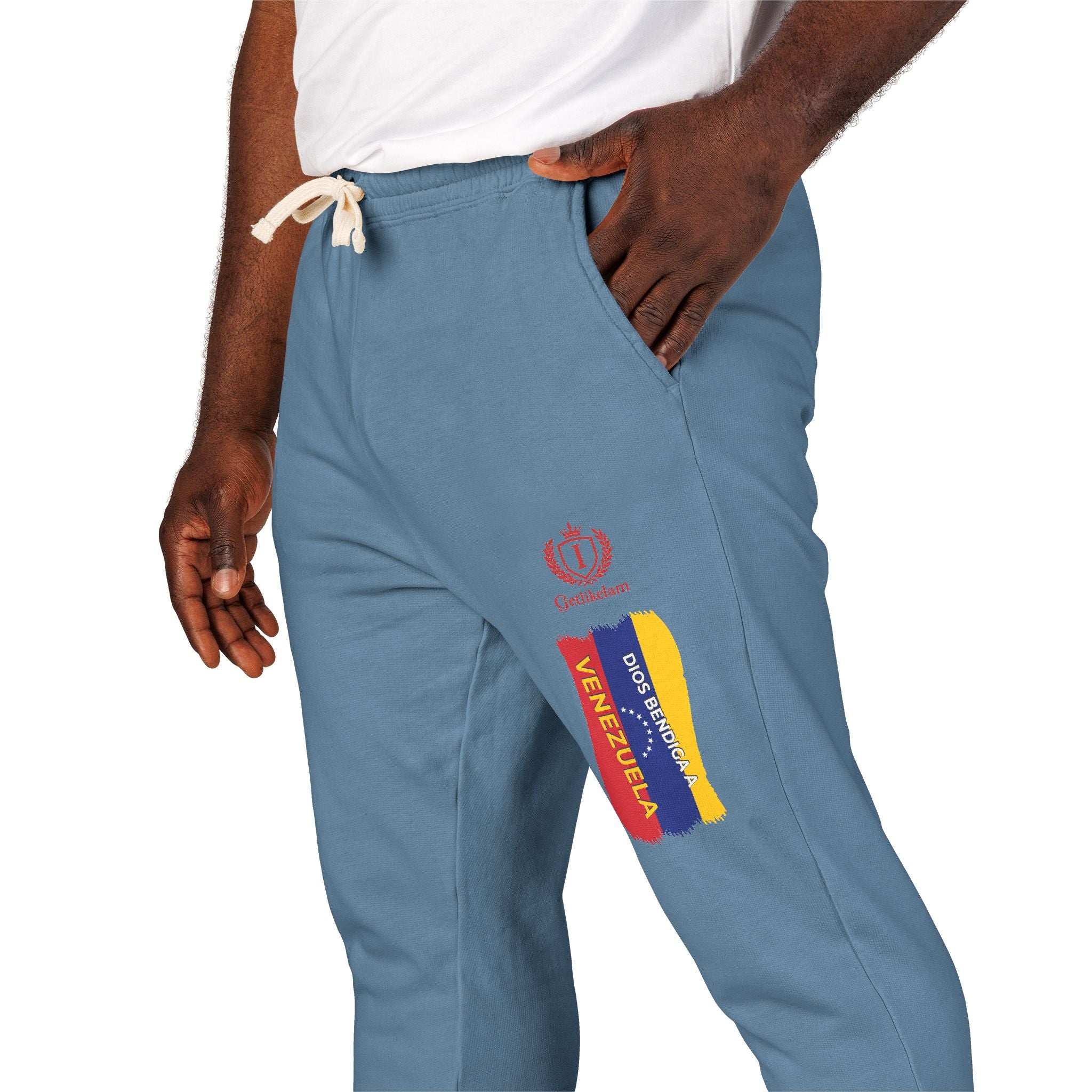 Colombian Flag Crown Sweatpants — Casual Fleece Joggers