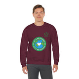 Friendship Earth Crewneck Sweatshirt — "Let's Be Friends" Graphic