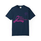 Alzheimer’s Awareness T-Shirt – “Rise Above Alzheimer’s” Purple Ribbon Tee