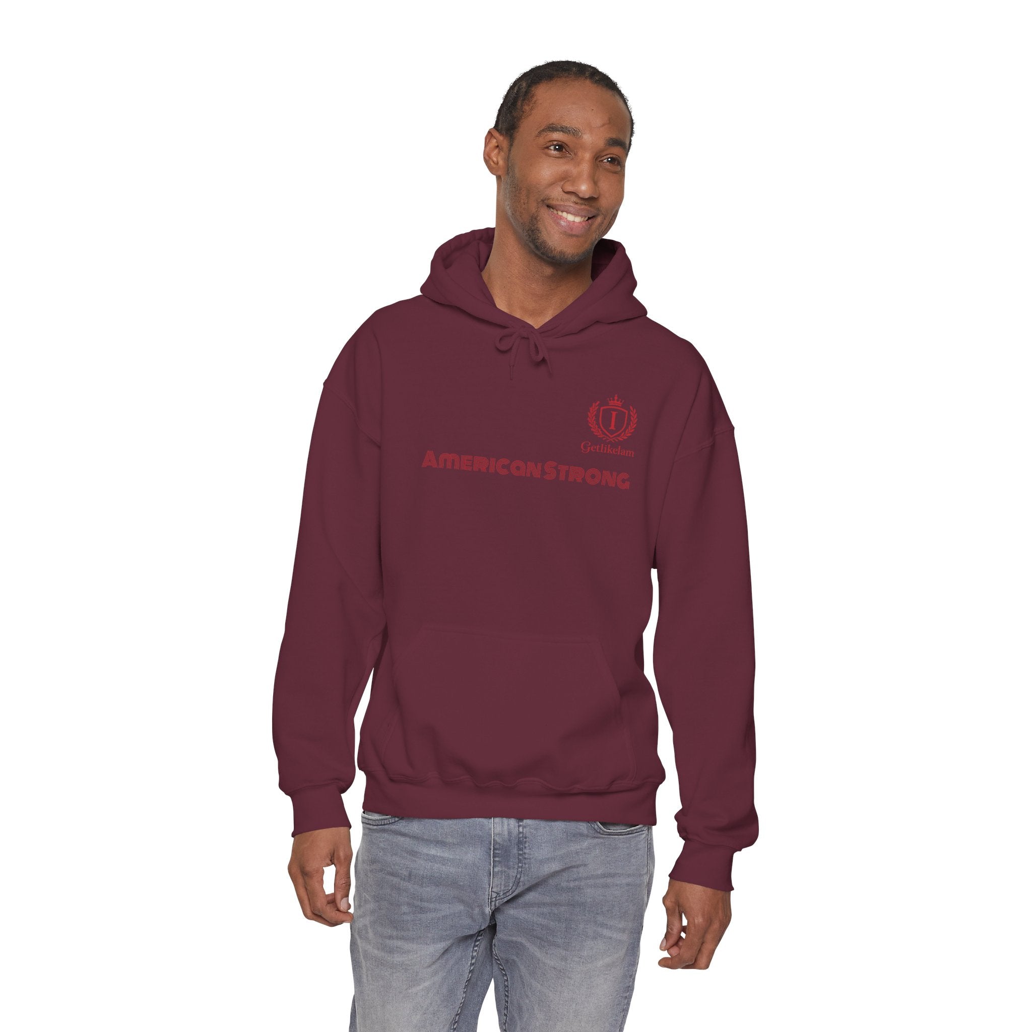 American Strong Hoodie – Patriotic USA Pullover